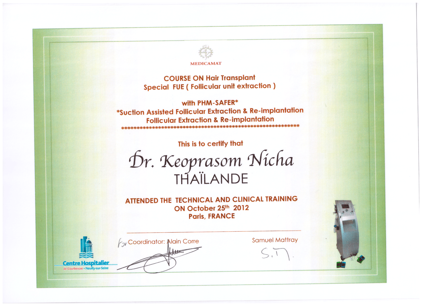 Doctor certificate 20