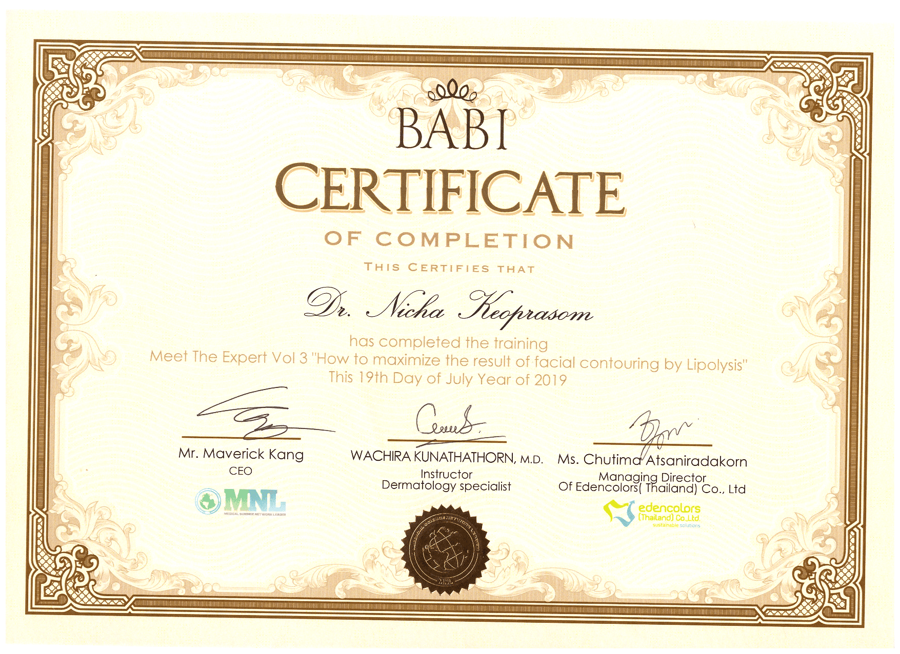 Doctor certificate 7
